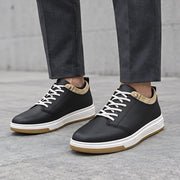 Tavian Men's Relaxed Low-Top Casual Sneaker - Black - Men's Footwear > Sneakers > Low-Top Casual Sneakers - Michael Verde - Image 1