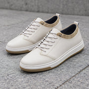 Tavian Men's Relaxed Low-Top Casual Sneaker - Beige - Footwear - Michael Verde - Image 2