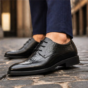 Templeton Men's Leather Derby Dress Shoes - Black - male - Michael Verde - Image 4