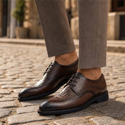 Templeton Men's Leather Derby Dress Shoes - Brown - Shoes - Michael Verde - Image 3