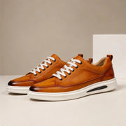 Vaughn Leather Smart-Casual Shoe - Orange - leather shoes - Michael Verde - Image 3