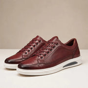 Vaughn Leather Smart-Casual Shoe - Red - leather shoes - Michael Verde - Image 3