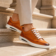 Vaughn Leather Smart-Casual Shoe - Orange - shoes - Michael Verde - Image 2