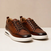 Vaughn Leather Smart-Casual Shoe - Khaki - leather shoes - Michael Verde - Image 3