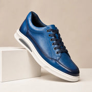 Vaughn Leather Smart-Casual Shoe - Blue - smart casual shoes - Michael Verde - Image 4