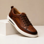 Vaughn Leather Smart-Casual Shoe - Khaki - smart casual shoes - Michael Verde - Image 4
