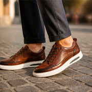 Vaughn Leather Smart-Casual Shoe - Khaki - shoes - Michael Verde - Image 2