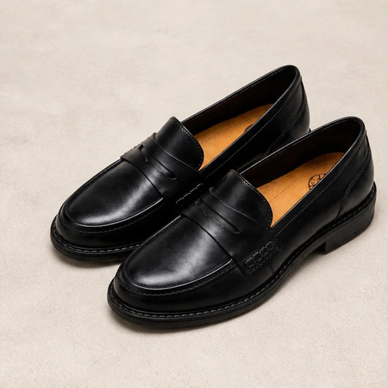 Waverly Orthopedic Leather Loafers - Black - Shoes - Michael Verde - Image 1