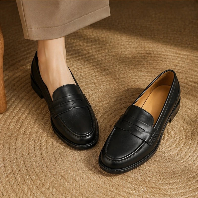 Waverly Orthopedic Leather Loafers - Black - leather loafers - Michael Verde - Image 3