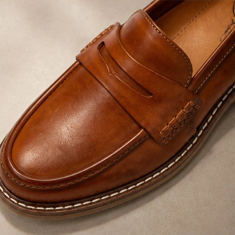 Waverly Orthopedic Leather Loafers - Brown - leather loafers - Michael Verde - Image 3