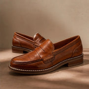 Waverly Orthopedic Leather Loafers - Brown - women's loafers - Michael Verde - Image 2