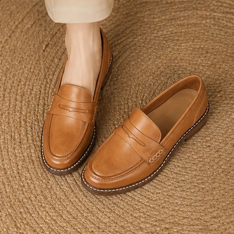 Waverly Orthopedic Leather Loafers - Light Brown - comfortable loafers - Michael Verde - Image 5