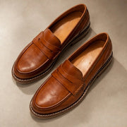 Waverly Orthopedic Leather Loafers - Brown - Shoes - Michael Verde - Image 1