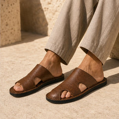 Westborough Leather Sandals - Brown - leather sandals - Michael Verde - Image 3