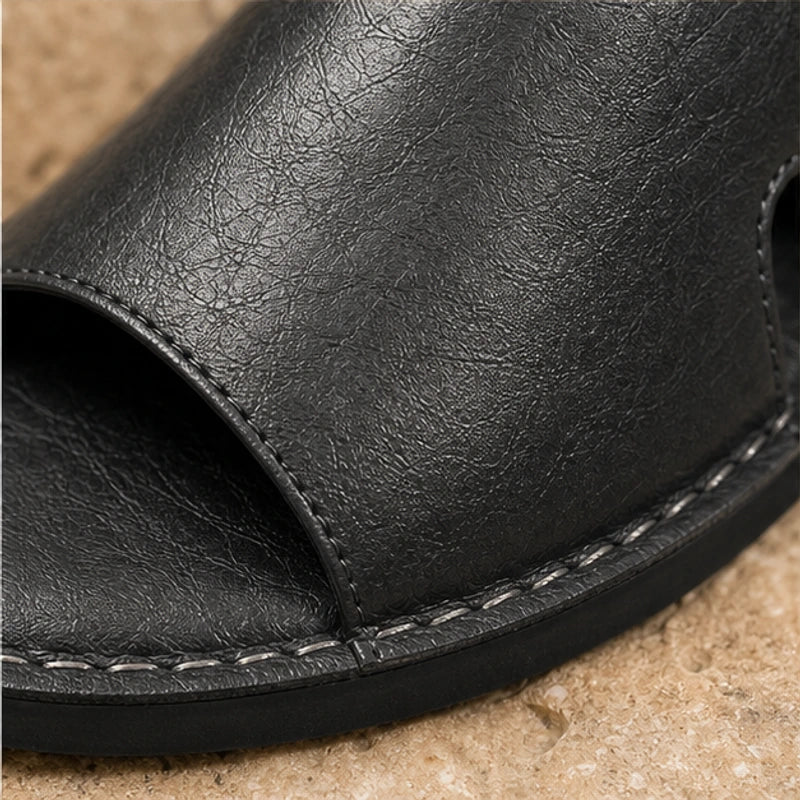 Westborough Leather Sandals - Black - women's sandals - Michael Verde - Image 2