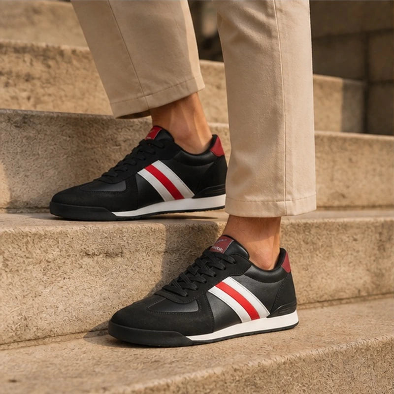 Westmere Retro Leather Sneaker - Black - sneakers - Michael Verde - Image 2