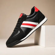 Westmere Retro Leather Sneaker - Black - vegan leather - Michael Verde - Image 4