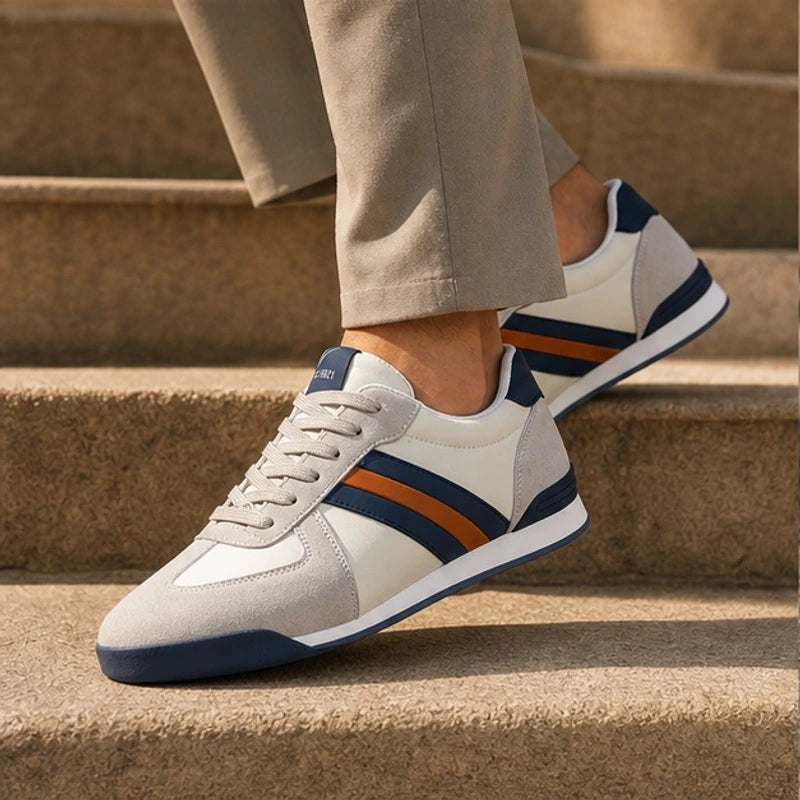 Westmere Retro Leather Sneaker - Gray - sneakers - Michael Verde - Image 2