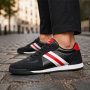Westmere Retro Leather Sneaker - Black - Sneakers - Michael Verde - Image 1