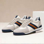 Westmere Retro Leather Sneaker - Gray - retro sneakers - Michael Verde - Image 3