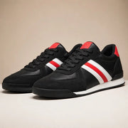 Westmere Retro Leather Sneaker - Black - retro sneakers - Michael Verde - Image 3